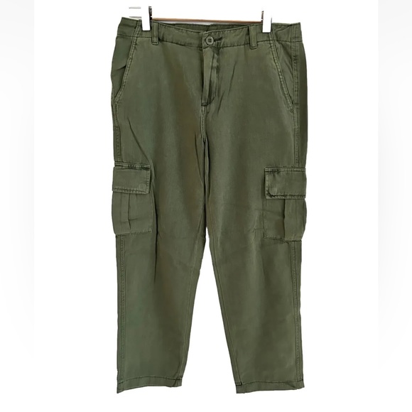 Blank NYC Green Cargo Pants Cropped NWT New- Size 26 - Picture 3 of 6